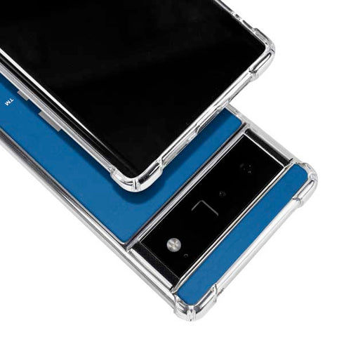 MLB Los Angeles Dodgers - Solid Distressed Google Pixel 6 Clear Case